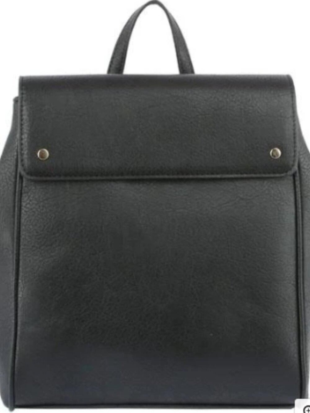 Black Vegan Leather Convertible Backpack Handbag Crossbody Purse NWT
